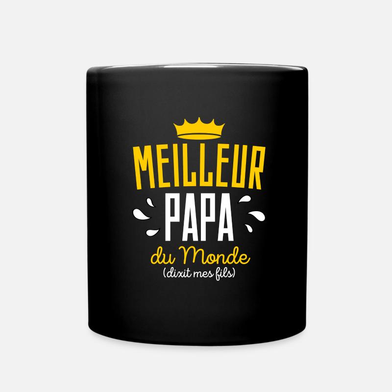 Cadeau Meilleur Papa Noel Anniversaire - Mug uni - noir