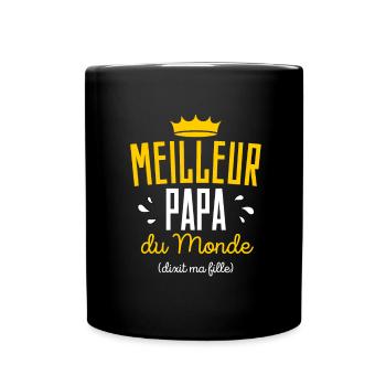 Cadeau Meilleur Papa Noel Anniversaire - Mug uni - noir - Devant
