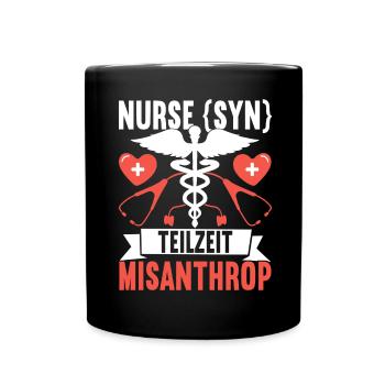 Infirmière infirmière - Mug uni - noir - Devant
