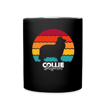Collie - Tasse einfarbig - Schwarz - Vorne
