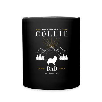 Collie - Tasse einfarbig - Schwarz - Vorne