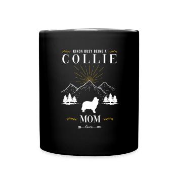 Collie - Tasse einfarbig - Schwarz - Vorne