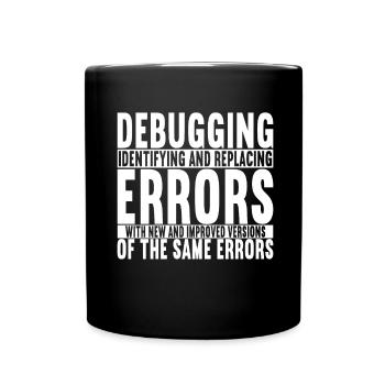 Programmierer Informatiker - Tasse einfarbig - Schwarz - Vorne