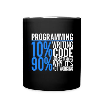 Programmeur Informaticien - Mug uni - noir - Devant