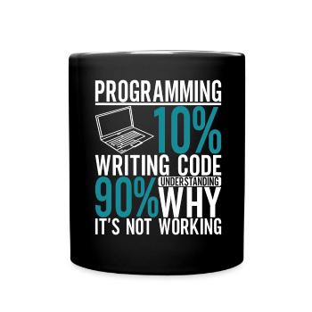 Programmer Computer Scientist - Full Colour Mug - black - Front