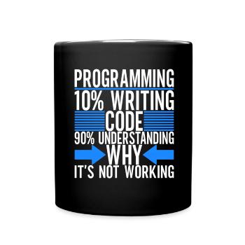 Programmeur Informaticien - Mug uni - noir - Devant