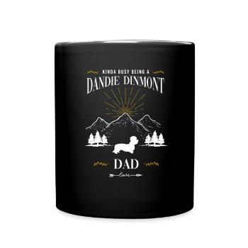 Dandie Dinmont Terrier - Full Colour Mug - black - Front