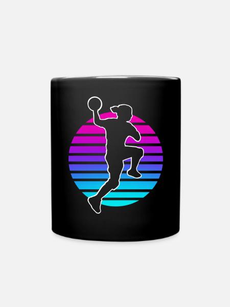 Handball Handballerin Frauen Handball - Tasse einfarbig - Schwarz