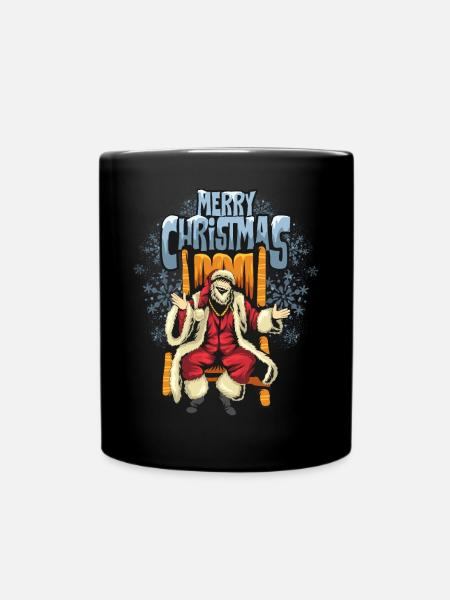 Weihnachten Weihnachtsmann Geschenke - Tasse einfarbig - Schwarz