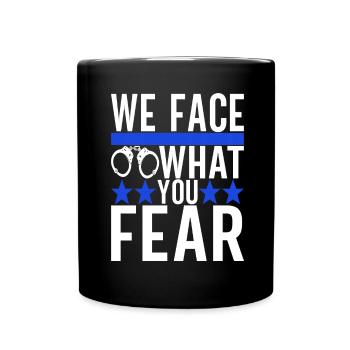 Police Policeman - Full Colour Mug - black - Front