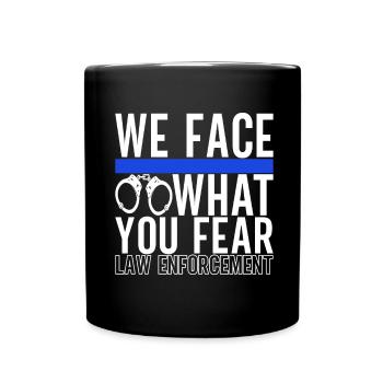 Police Policeman - Full Colour Mug - black - Front