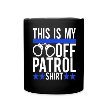 Police Policeman - Full Colour Mug - black - Front