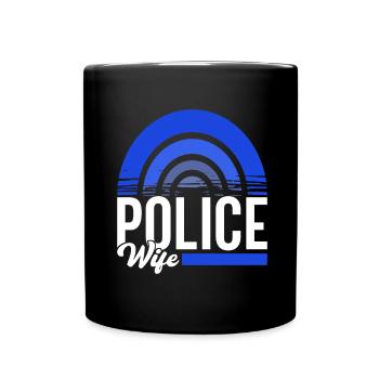 Police Policeman - Full Colour Mug - black - Front