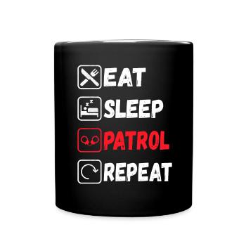 Police Policeman - Full Colour Mug - black - Front