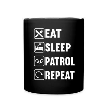 Police Policeman - Full Colour Mug - black - Front