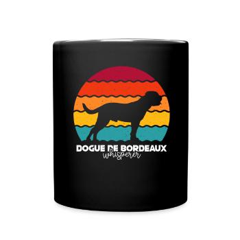 Bordeauxdogge - Tasse einfarbig - Schwarz - Vorne