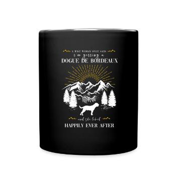 Bordeauxdogge - Tasse einfarbig - Schwarz - Vorne