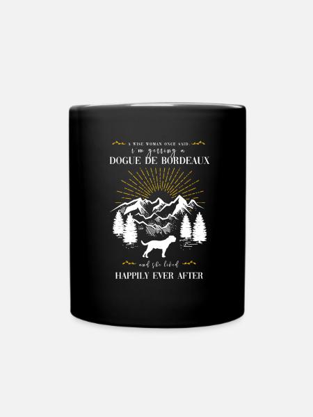 Bordeauxdogge - Tasse einfarbig - Schwarz