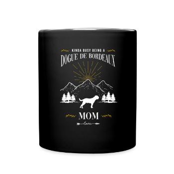 Bordeauxdogge - Tasse einfarbig - Schwarz - Vorne