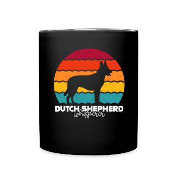 Holländischer Schäferhund Hollandse Herdershond - Tasse einfarbig - Schwarz - Vorne