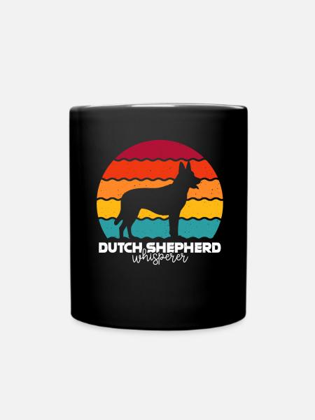 Berger hollandais Hollandse Herdershond - Mug uni - noir