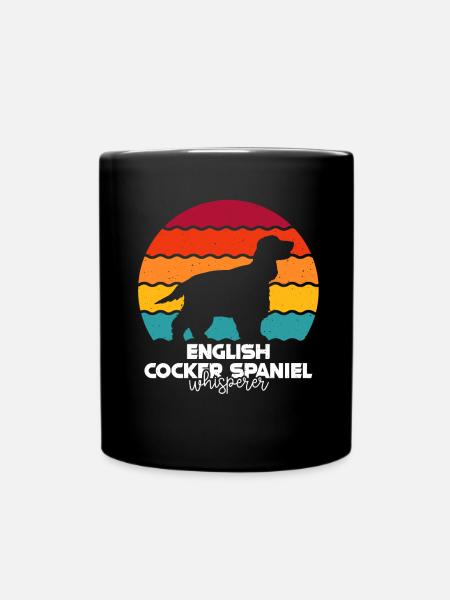Deutsch Cocker Spaniel - Full Colour Mug - black