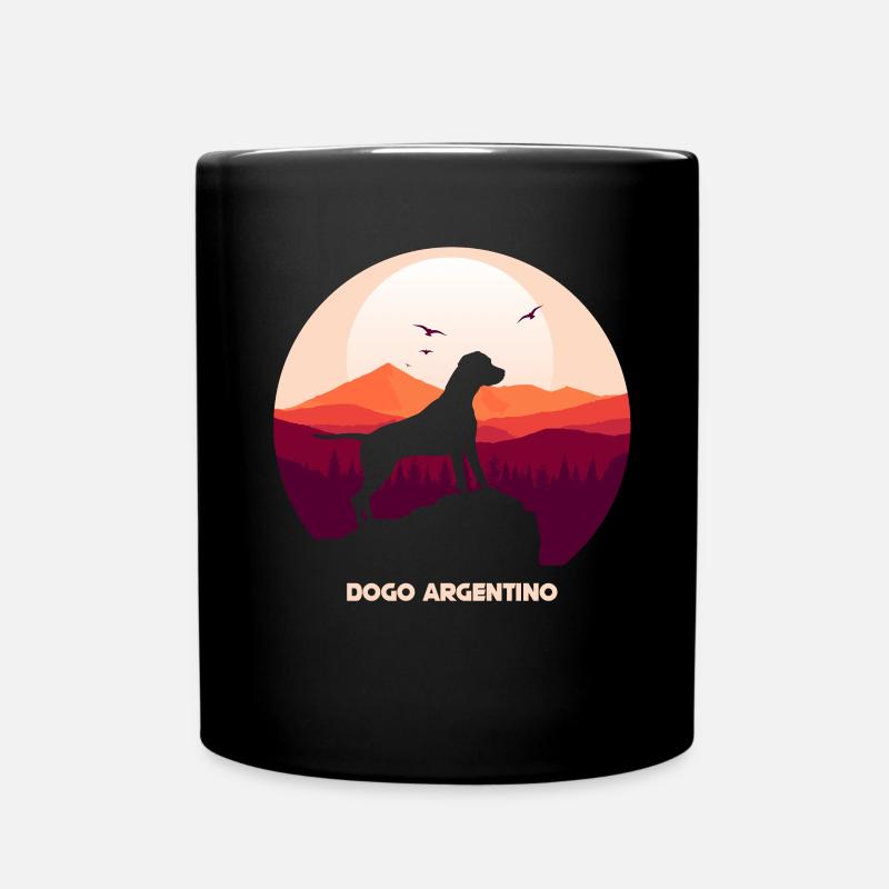 Dogo Argentino - Tasse einfarbig - Schwarz