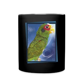 Le perroquet yucatèque - Mug uni - noir - Devant