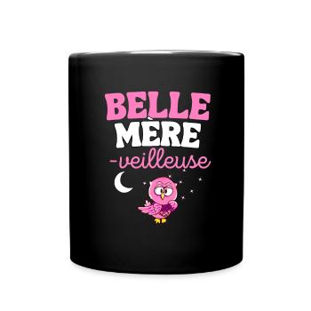 Cadeau Belle Mère insomniaque Noel Anniversaire - Mug uni - noir - Devant