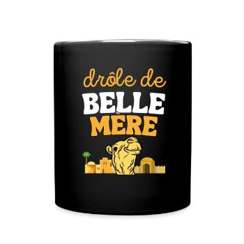 Cadeau Belle Mère Noel Anniversaire - Mug uni - noir - Devant