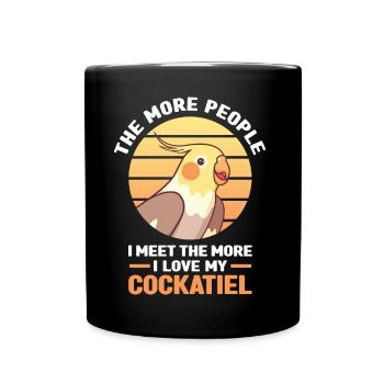 Cockatiel Gifts | Pets Birds Animals - Full Colour Mug - black - Front