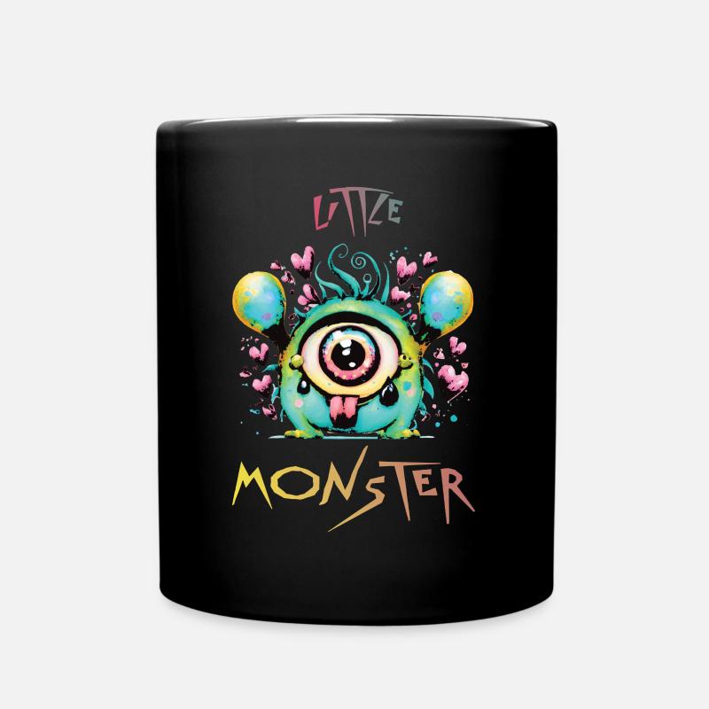 Freches kleines Monster - Little Monster - Funny - Tasse einfarbig - Schwarz