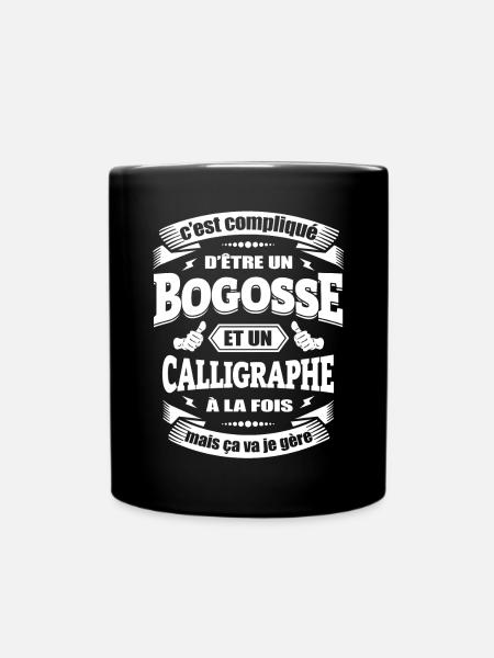 BOGOSSE ET CALLIGRAPHE - Mug uni - noir