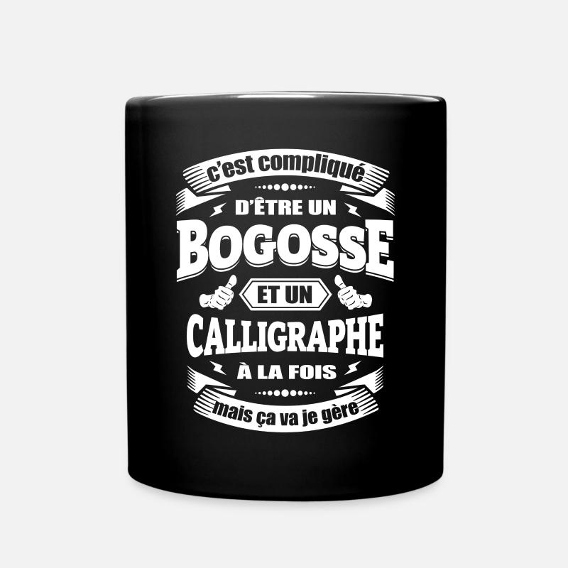 BOGOSSE ET CALLIGRAPHE - Mug uni - noir