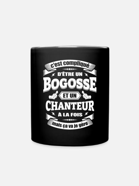 BOGOSSE ET CHANTEUR - Mug uni - noir