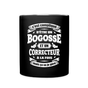 BOGOSSE ET CORRECTEUR - Mug uni - noir - Devant