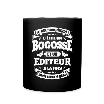 BOGOSSE ET ÉDITEUR - Mug uni - noir - Devant
