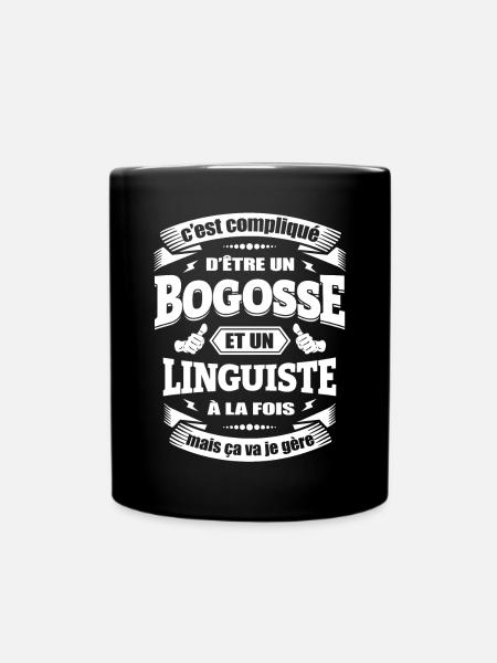 BOGOSSE ET LINGUISTE - Mug uni - noir