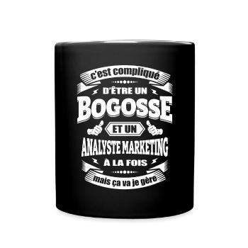 BOGOSSE ET ANALYSTE MARKETING - Mug uni - noir - Devant