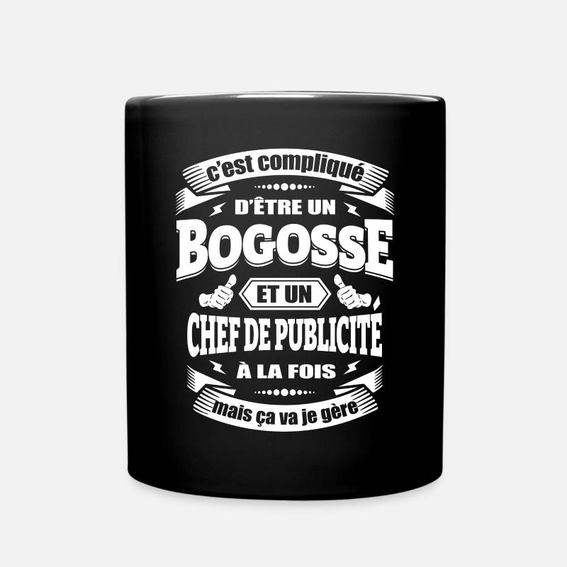 BOGOSSE ET CHEF DE PUBLICITÉ - Mug uni - noir