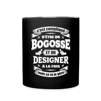 BOGOSSE ET DESIGNER - Mug uni - noir - Devant