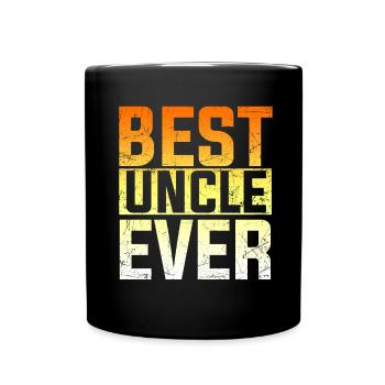 Bester Onkel aller Zeiten Lieblingsonkel lustig - Tasse einfarbig - Schwarz - Vorne