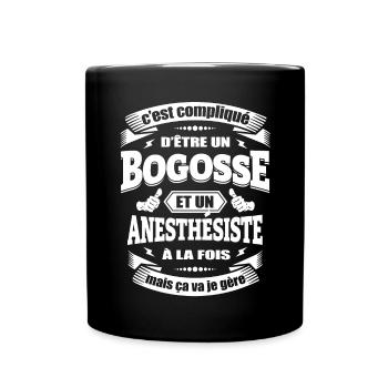 BOGOSSE ET ANESTHÉSISTE - Mug uni - noir - Devant