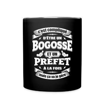 BOGOSSE ET PRÉFET - Mug uni - noir - Devant