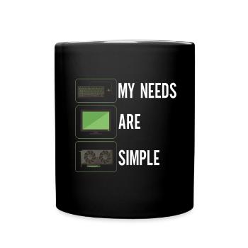 Programmierer Informatiker - Tasse einfarbig - Schwarz - Vorne
