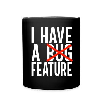 Programmierer Informatiker - Tasse einfarbig - Schwarz - Vorne