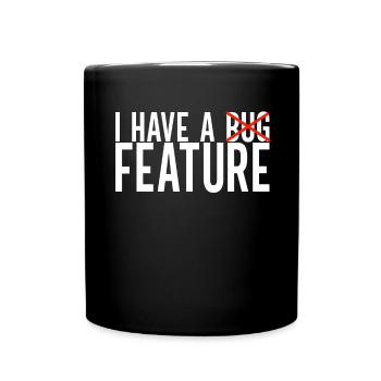 Programmierer Informatiker - Tasse einfarbig - Schwarz - Vorne