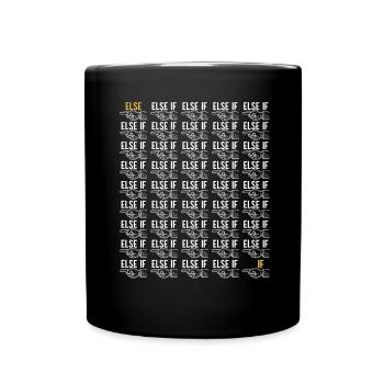 Programmierer Informatiker - Tasse einfarbig - Schwarz - Vorne