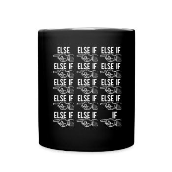 Programmierer Informatiker - Tasse einfarbig - Schwarz - Vorne