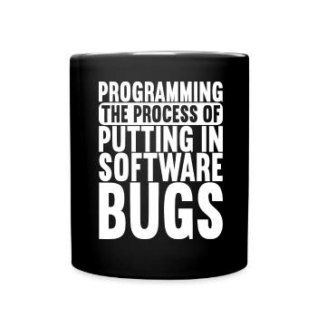 Programmierer Informatiker - Tasse einfarbig - Schwarz - Vorne